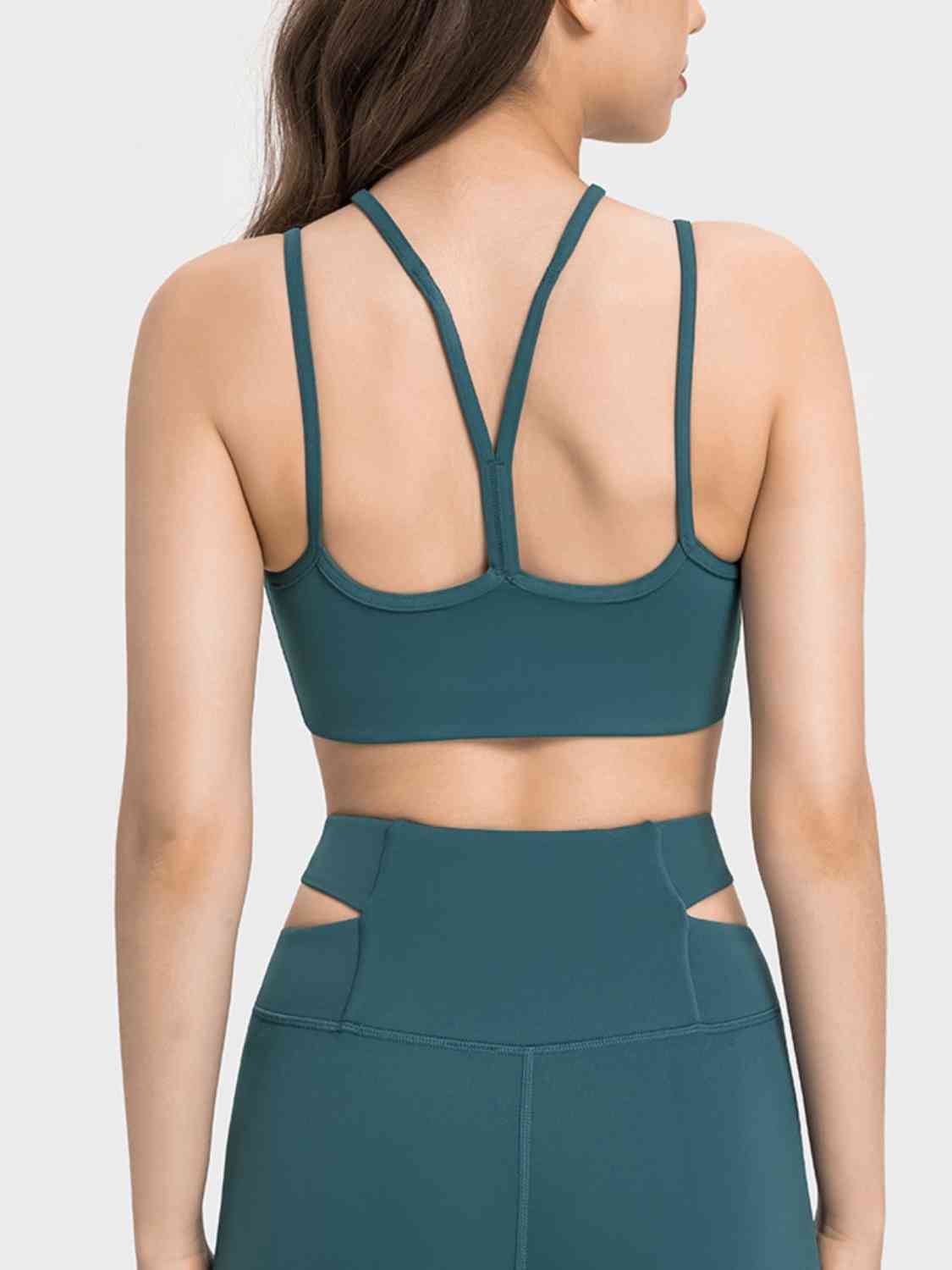 Double-Strap Cropped Sports Cami